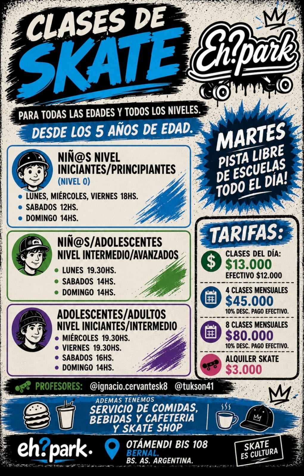 Escuela de skate